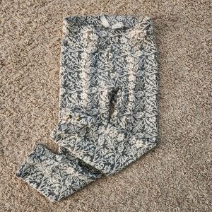 Janie And Jack Floral Patterned Leggings